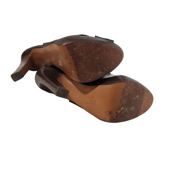 Marni Patent Leather Peep Toe Slingback Platform Sandals Womens Size 36.5 6.5 US - Picture 8 of 12